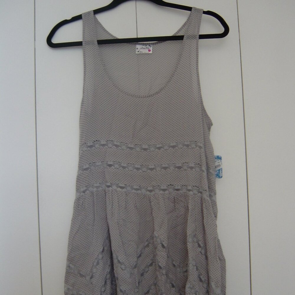 Intimately Free People Voile and Lace Trapeze Slip Dress (Size: Small) NWT